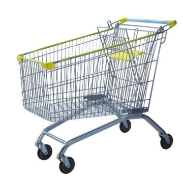 Carrito de compras de supermercado portátil desplegable de estilo europeo